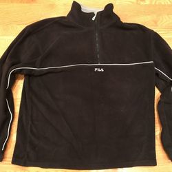 FILA Black Half Zip Shirt