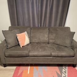 Queen Sleeper Sofa Mid-Century Gray