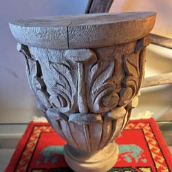 Repisa Pared Madera Tallada Antigua