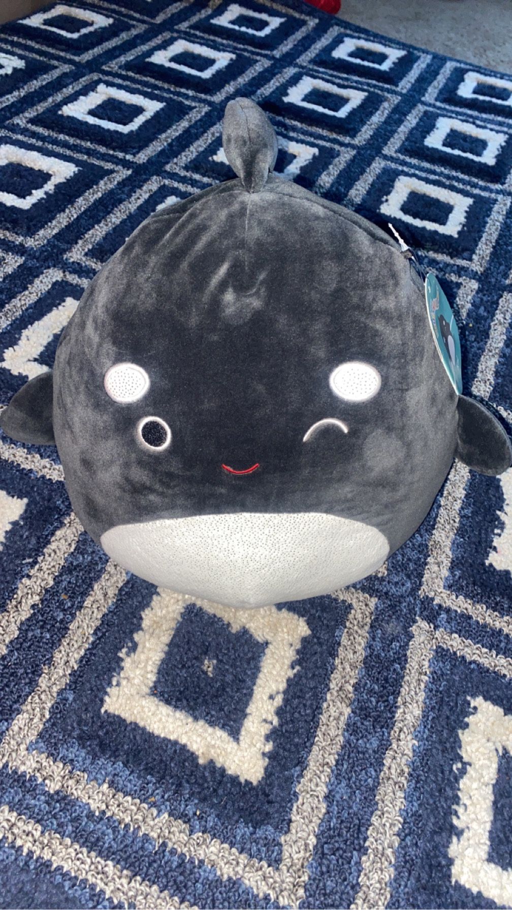 12 In orca Whale Squishmallow