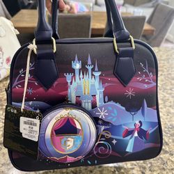 Brand New Loungefly Cinderella Purse 