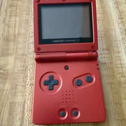 Nintendo Game Boy Advance SP AGS 001 Flame Red GBA Console 