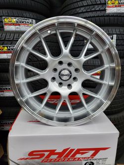 EASY FINANCING AVAILABLE 17" INCH SHIFT RIMS WHEELS AND TIRES CREDITO FACIL 