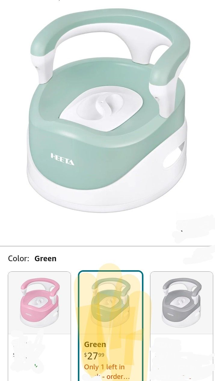 GREEN Potty Training Seat