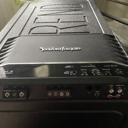 Atrend 10in Dual Subwoofer Box And Rockford Amplifier 