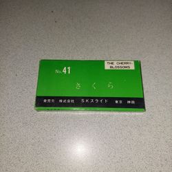 VINTAGE EXTREMELY RARE NO.41 CHERRY BLOSSOMS SK SLIDES TOKYO,  JAPAN IN CASE