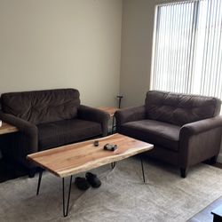 Couch - Espresso Loveseats