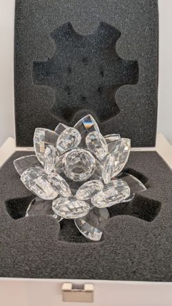 Large Swarovski lotus flower