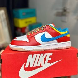 Red casual sneakers
