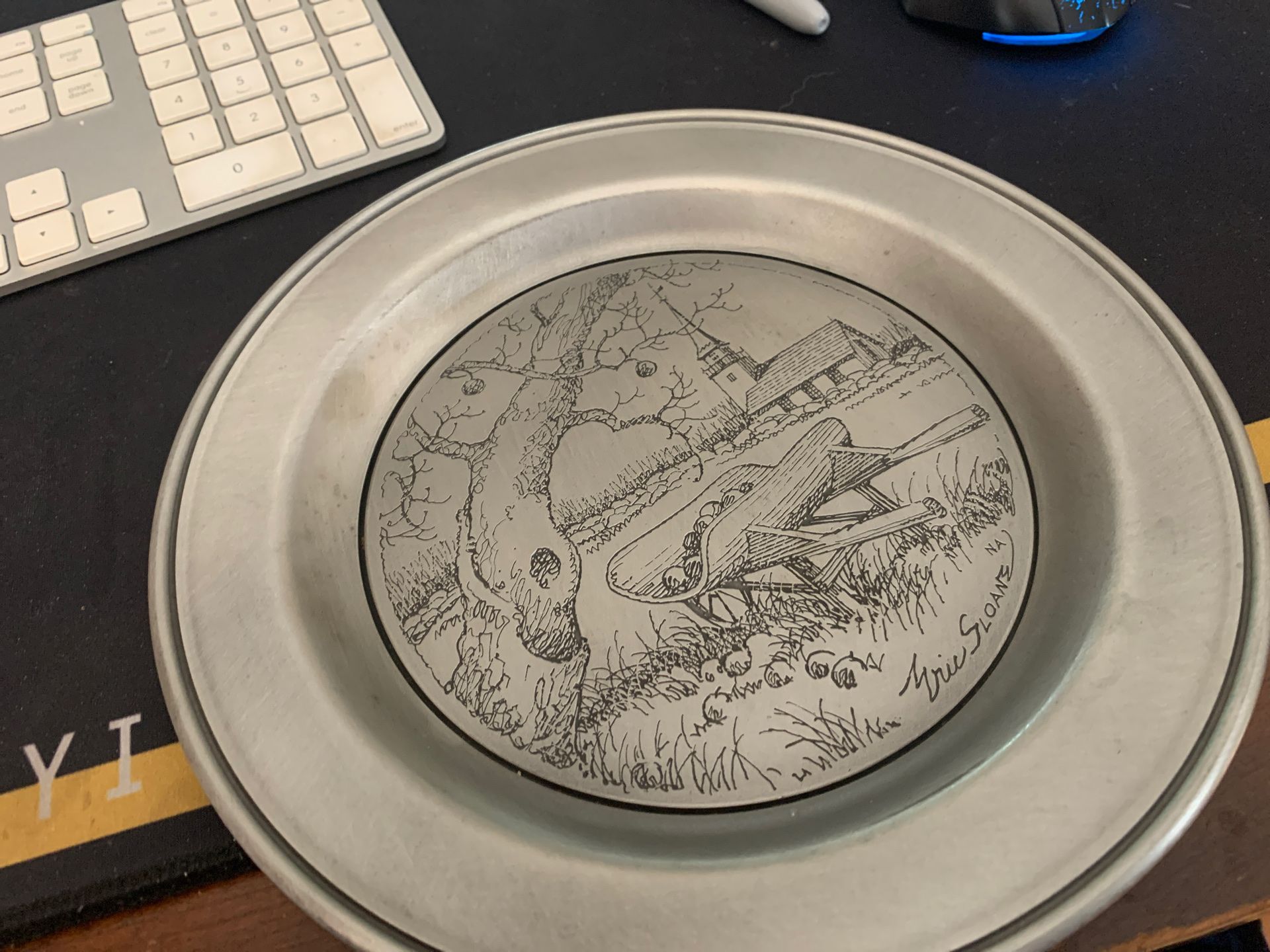 Pewter limited edition season Plates