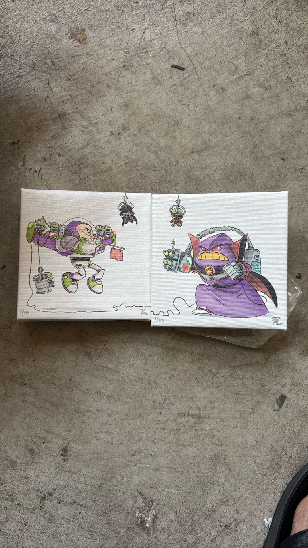 Patrick Ballesteros Canvas Toy Story Art 1/10 Signed