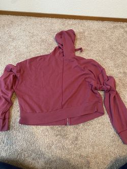 Pink-Red Zip Up Hoodie  Thumbnail