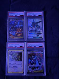 Charizard psa 10 Rayguaza psa 10 psa 9