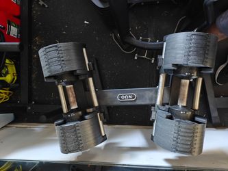 NUO / Bolt Bell 80 lb Adjustable Dumbbells Pair (5-80 lbs) with Floor Stand