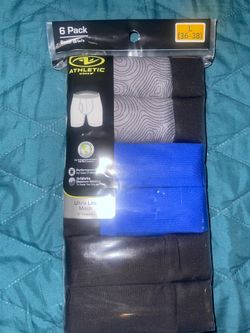 Athletic Works Men's Ultra Lite Mesh Long Leg Boxer Brief, 6-Pack, size S