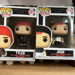 Tyler (227) & Josh (226) Twenty One Pilots Funko Pops!  NEW!!