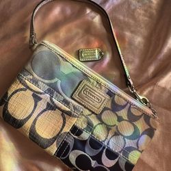 Coach Patchwork Wristlet
