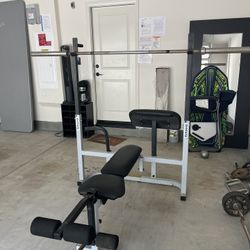 Dynapak Weight Bench With Bar