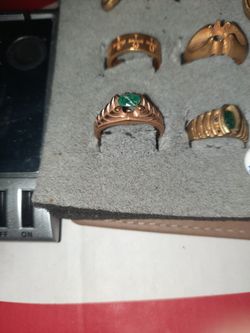 14k Gold .50 CT Emerald Cut Polished Oval 