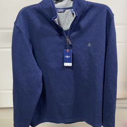 IZOD 1/4 Zip Pullover Sweater Navy Blue Size XXL - NWT