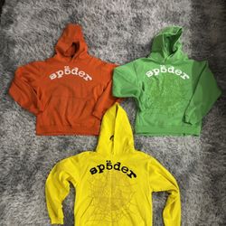 Sp5der Legacy Hoodies (Yellow, Green, Orange)