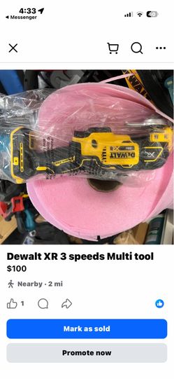 Dewalt 20v XR 3 speed multi tool (new) tool only