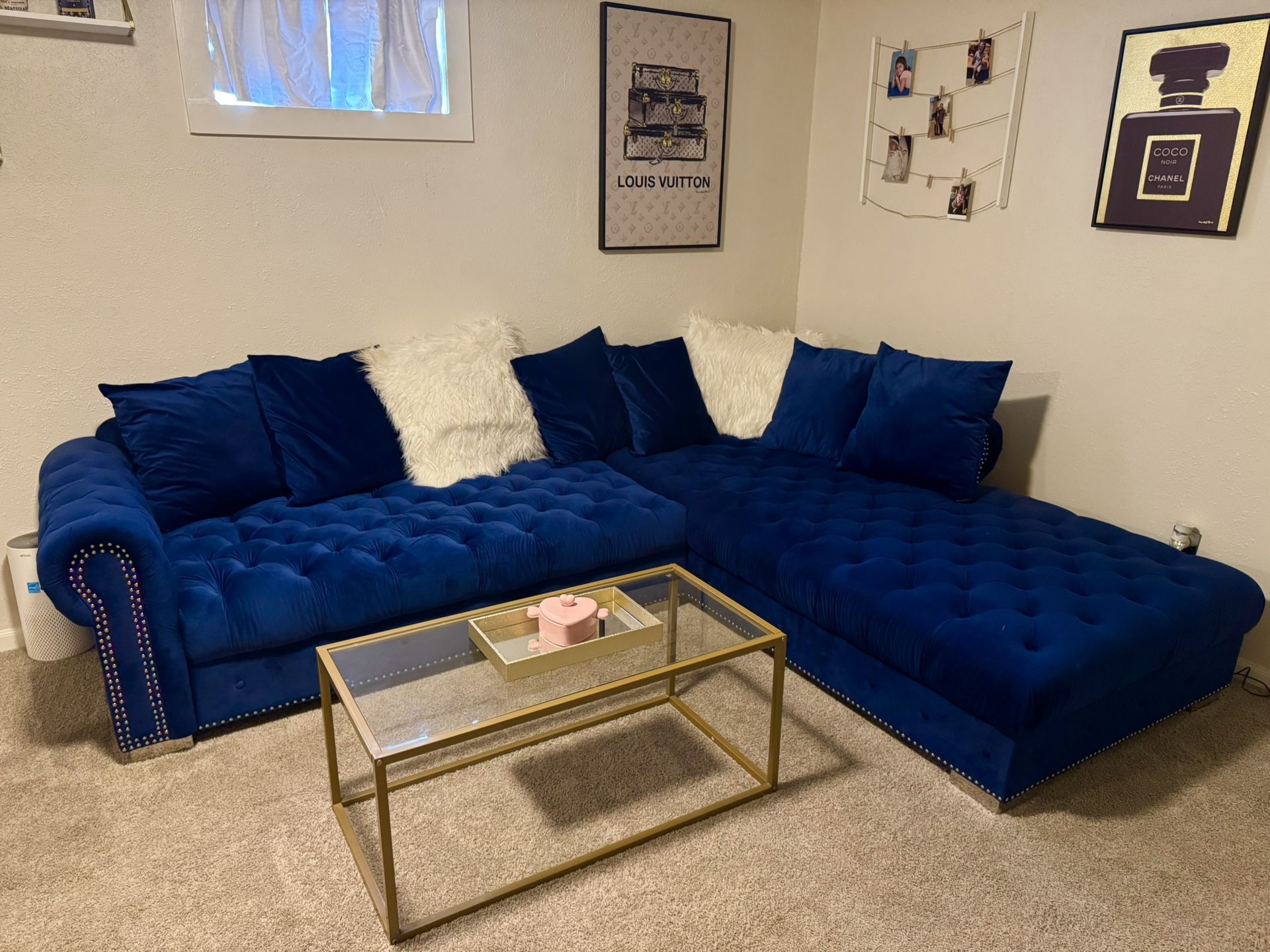 Blue couch