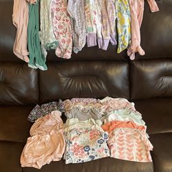 53 Pieces Of 6-9 Month Baby Girl Clothes 