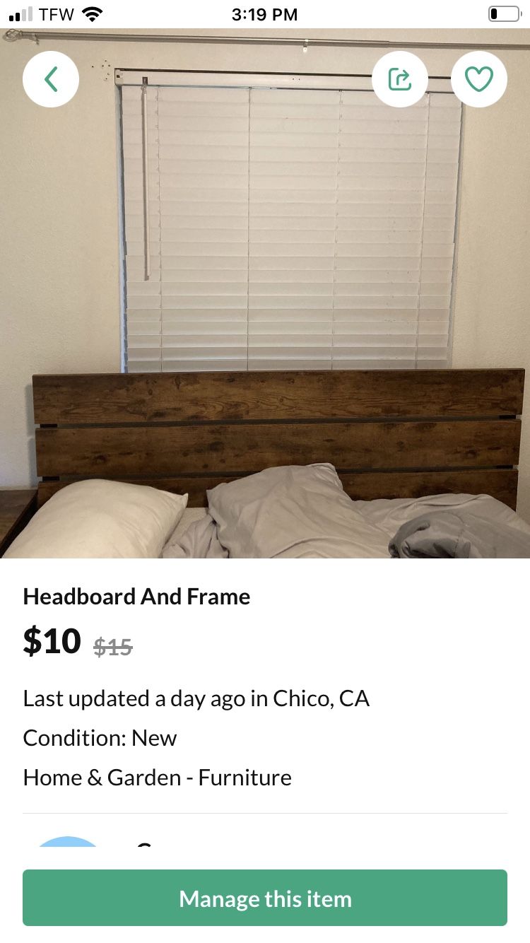 Headboard And Frame Queen