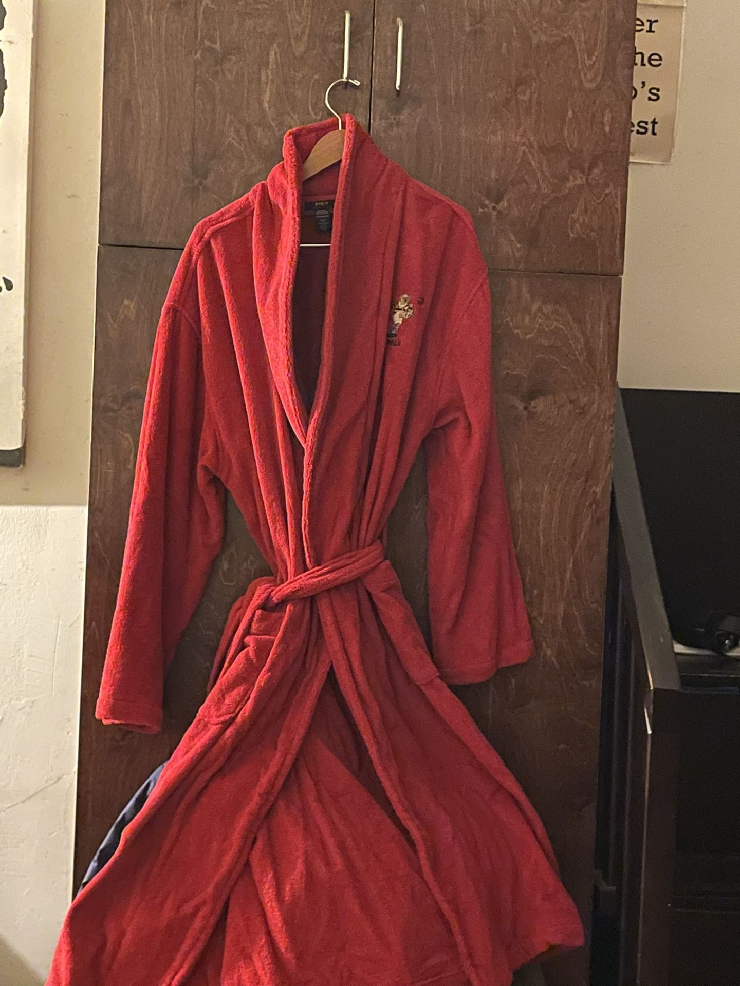 Men’s Authentic Red Polo Ralph Lauren Robe