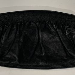 Banana Republic Black Leather Wristlet Clutch