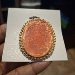 3D Cameo Brooch 