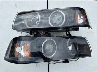 92-98 BMW E36 3-Series Sedan LED Headlights Faros Calaveras Micas Luces Lamps