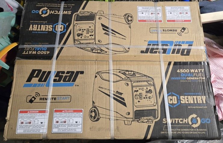 Pulsar 4,500W\3,700W Duel Fuel Portable Inverter Generator
