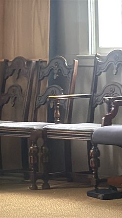 Antique dinette chairs