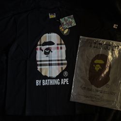 BLACK BURBERRY BAPE