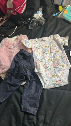 Girls 3 to 6 months and six month outfits