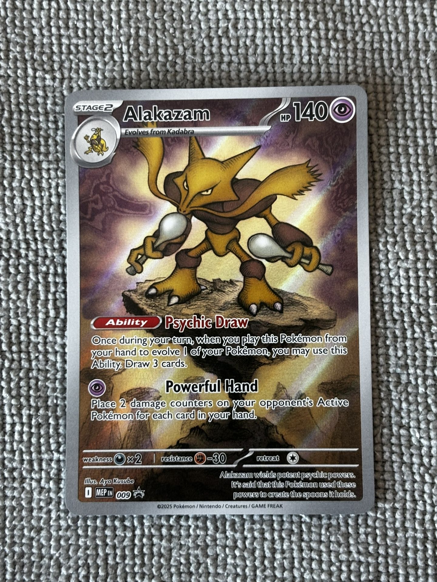 Alakazam #9 | Black Star Promo | Pokémon MEGA EVOLUTIONS NM