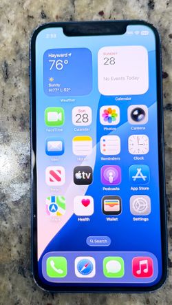 iPhone 12 Global Unlocked Blue 64GB 73% BH 2 Free New Items