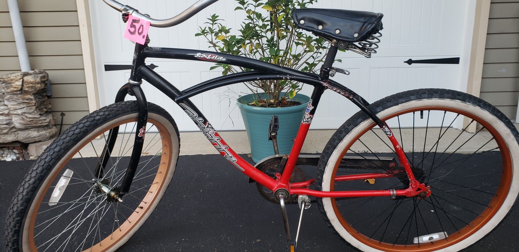 Beach cruiser, huffy surfside