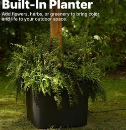 OBO Set Of 2 – New Open Box Step2 Firefly Outdoor String Light Pole Stand Planter (4 Available)
