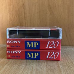 Sony 120 Minute Video 8 Tapes