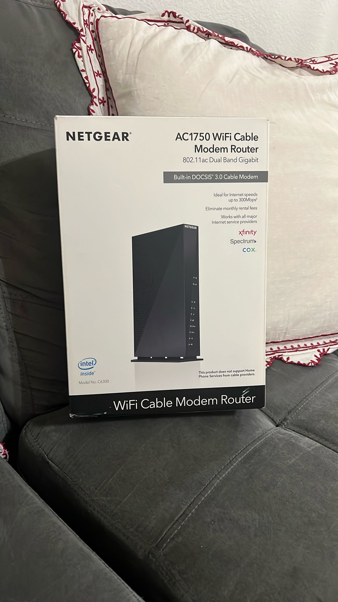 NETGEAR AC1750 WiFi DOCSIS 3.0 Cable Modem Router (C6300)
