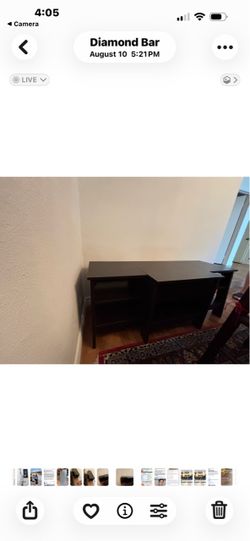 Brown tv stand