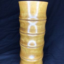 Ripped Bamboo Cylinder Vase Medium