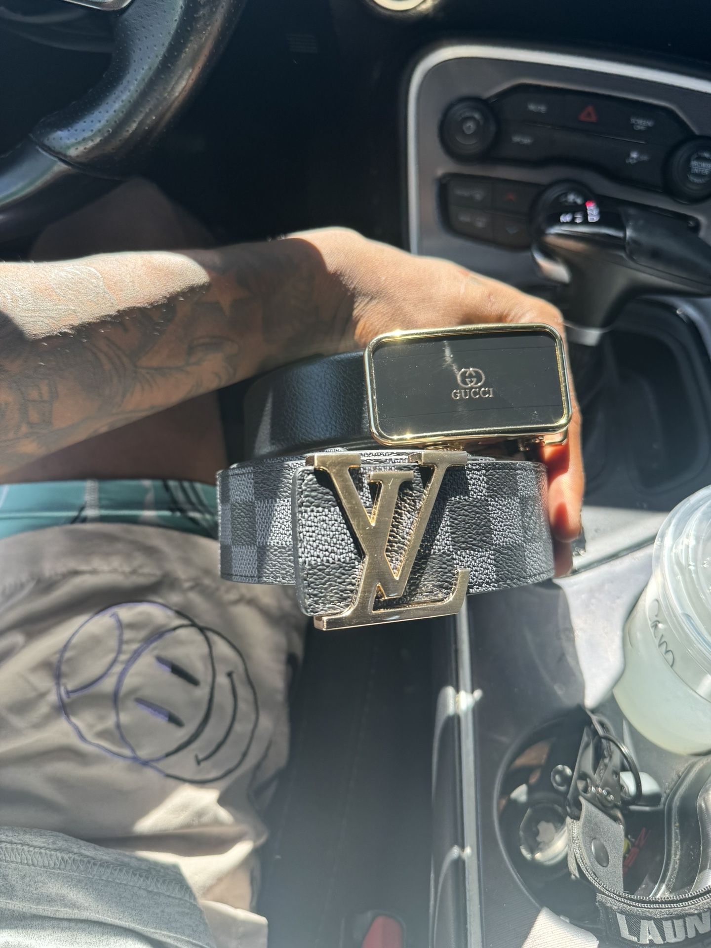 LV And Gucci Belt