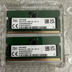 SK Hynix 16GB DDR5 2Rx8 SODIMM 4800MHz PC5-4800 HMCG66MEBSA092N Laptop