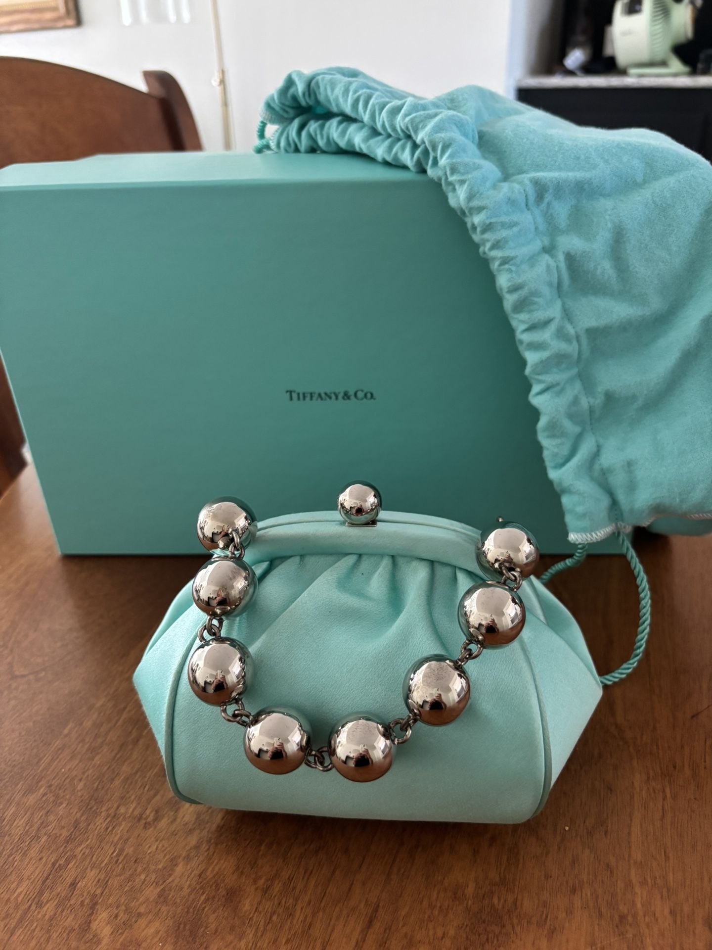 Retired Tiffany Silk Hand Bag- Unique And Hard To Find