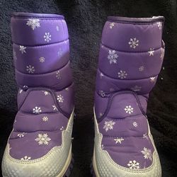 Girls Purple Snow Boots 
