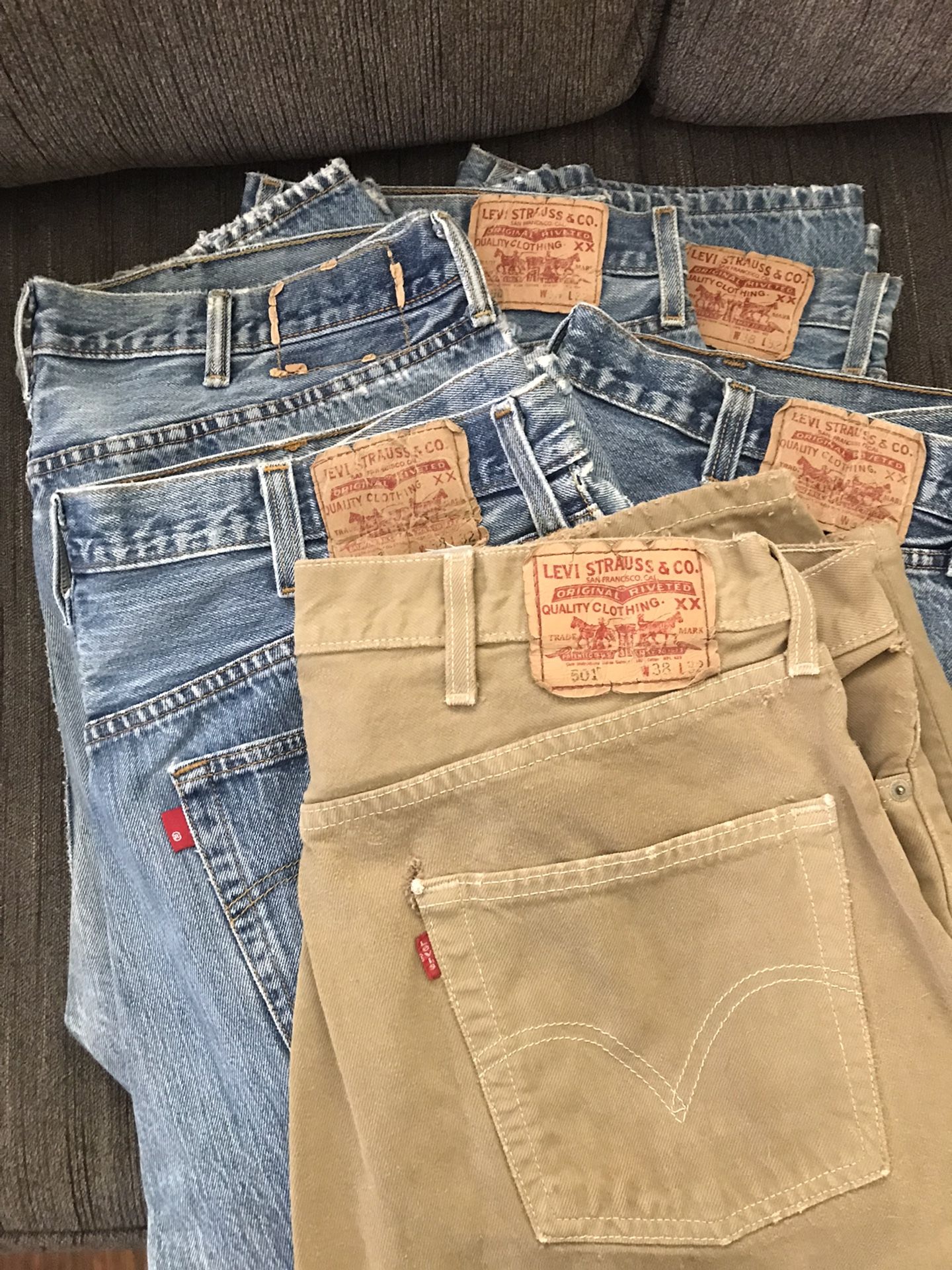 Levis 501xx 38x32 Mens $25.00 Each